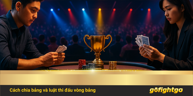 Cách chia bảng và luật thi đấu vòng bảng giải đấu game bài Đông Nam Á 