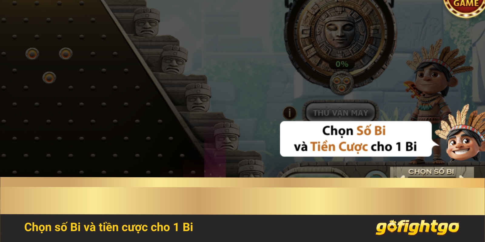 Để bắt đầu, bạn cần chọn số Bi và Tiền Cược cho 1 Bi